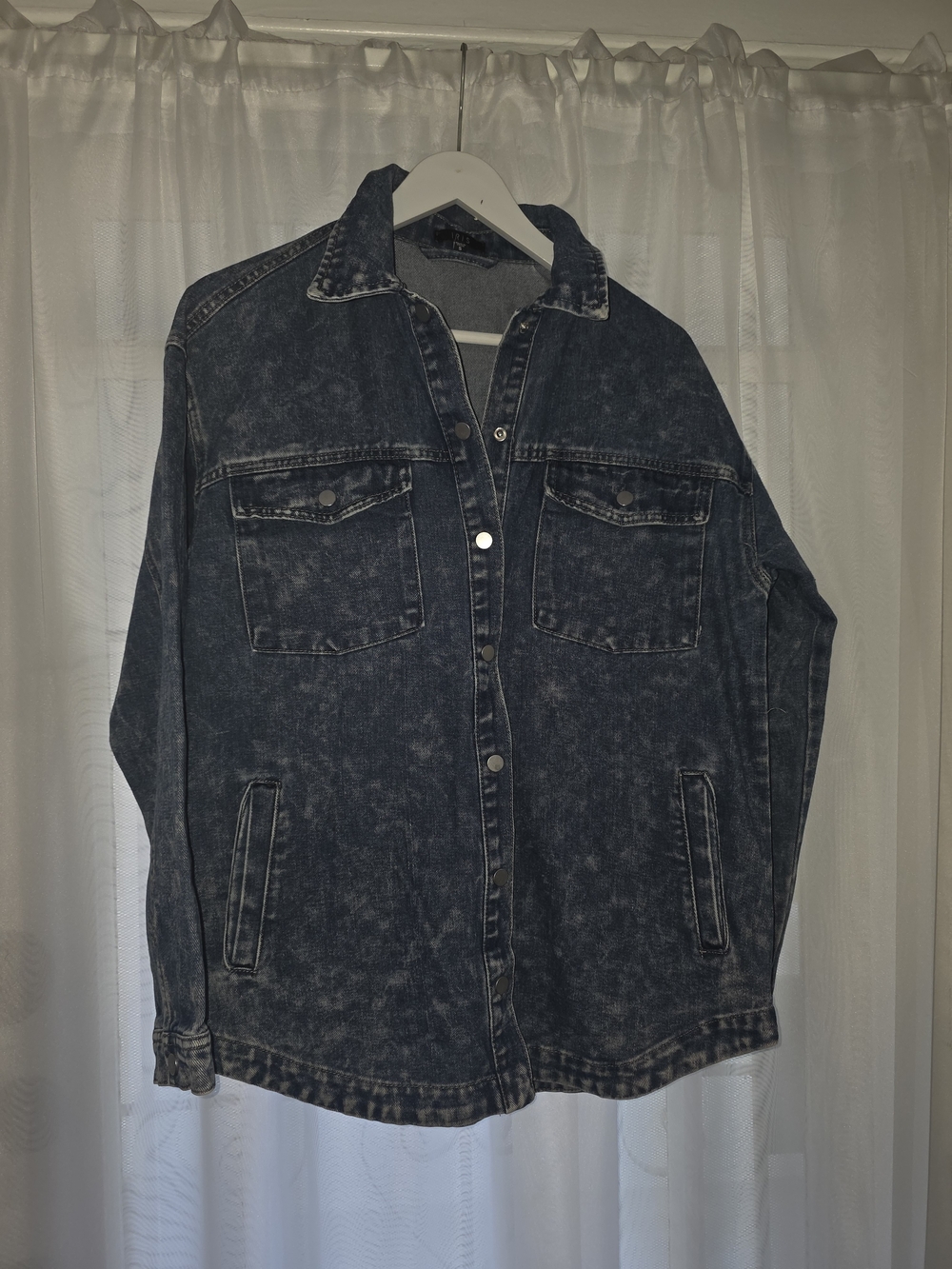 iris Dark Washed Denim Shirt Jacket